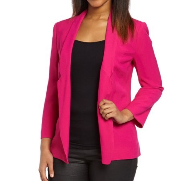 New $230 French Connection Pink Blazer Jacket Zara Bebe Style - Picture 1 of 8